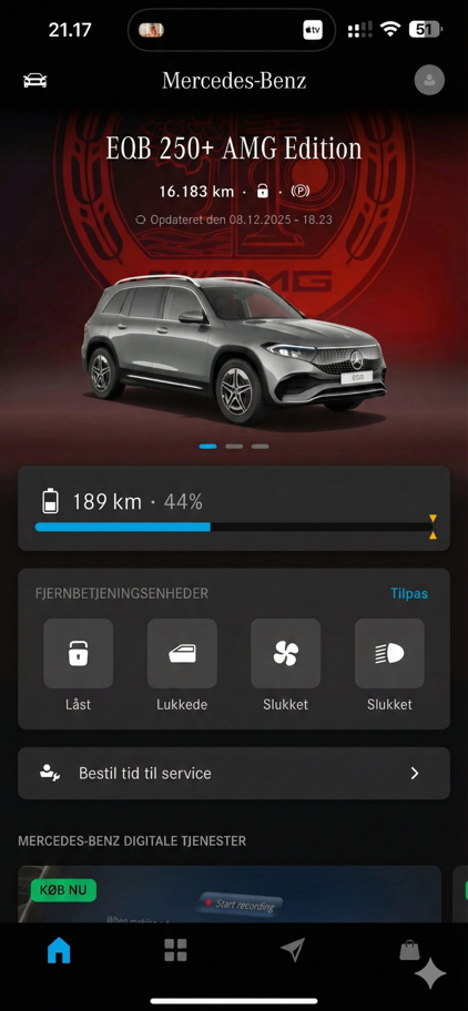 Mercedes EQB app